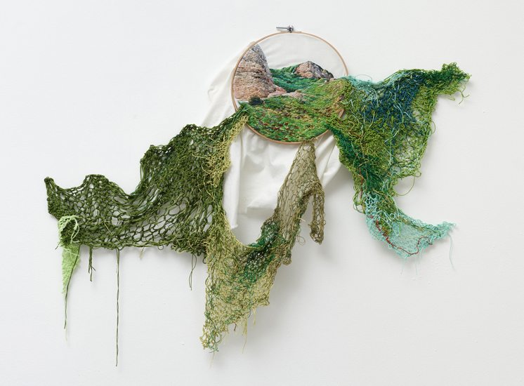 Suspension 2 Embroidery by Ana Teresa Barboza